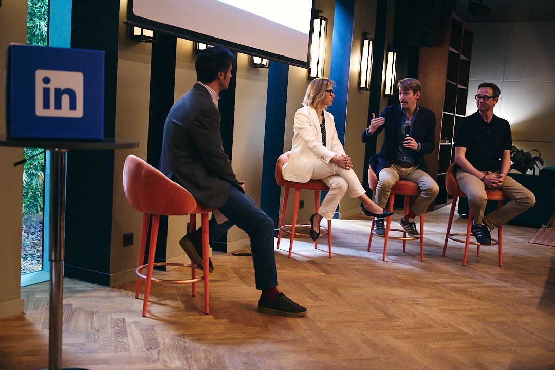 Luis Martín Pérez en mesa redonda en evento de LinkedIn.